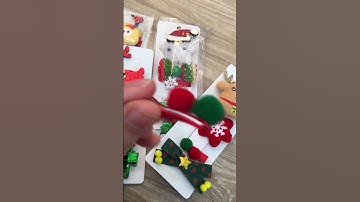 Set Cặp Tóc Dễ Thương Cho Mùa Giáng Sinh Noel | Ochireview - #Shorts