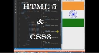 CSS3 Tricks - India's Flag Using Only HTML and CSS