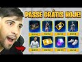 CORRE! GARENA LIBERA PASSE GRÁTIS HOJE! DOBRO DE DIAMANTES, DUNK MASTER E COELHO GUERREIRO GRÁTIS!