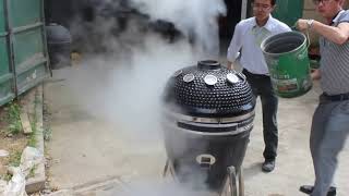 Auplex Kamado Grill Extreme cold Thermal Shock Testing