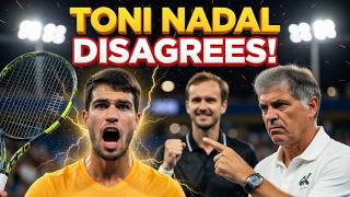 CARLOS ALCARAZ STUNNED BY MEDVEDEV AS TONI NADAL DISAGREES WITH MAJOR CLAIM AFTER LOSS