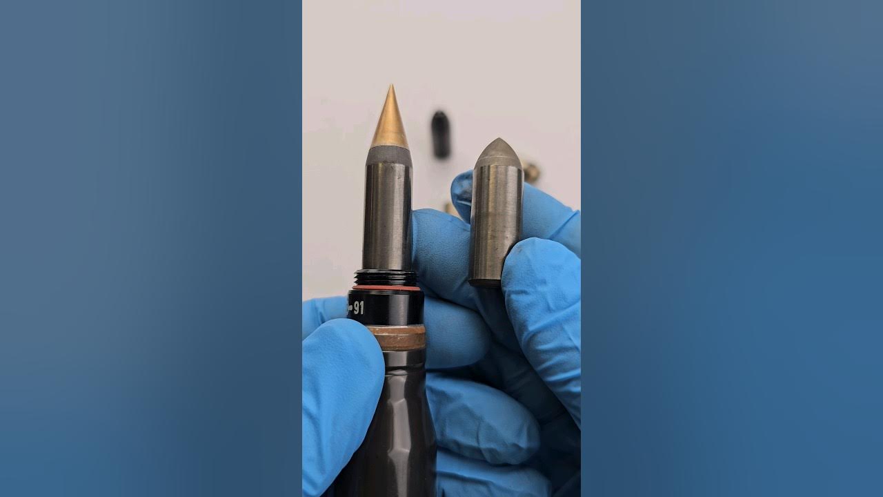 20mm TUNGSTEN HYPERVELOCITY ArmorPiercing Ammo Rounds DISASSEMBLY Rh202 military gun bullet