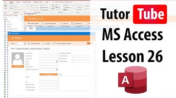 MS Access Tutorial - Lesson 26 - Simple Query Wizard