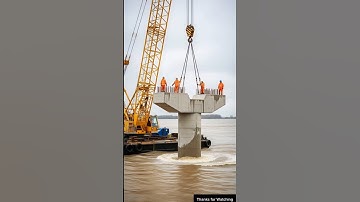 Building a Bridge in the Middle of a Flood #Construction
