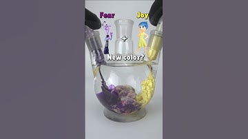 Mix colors to create new colors. #satisfying #colormixing #disney #colors #insideout2 #cartoon