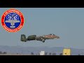 2022 us air force a10 demonstration team  naf el centro airshow full demo