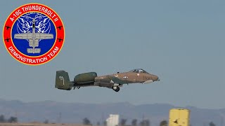 2022 U.S. Air Force A10 Demonstration Team : NAF El Centro Airshow [FULL DEMO]