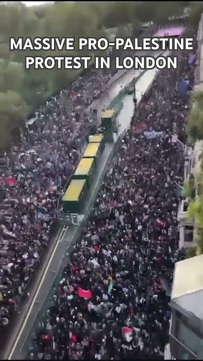 Massive London Protest | Thousands Rally for Gaza Ceasefire at Pro-Palestine Demonstration