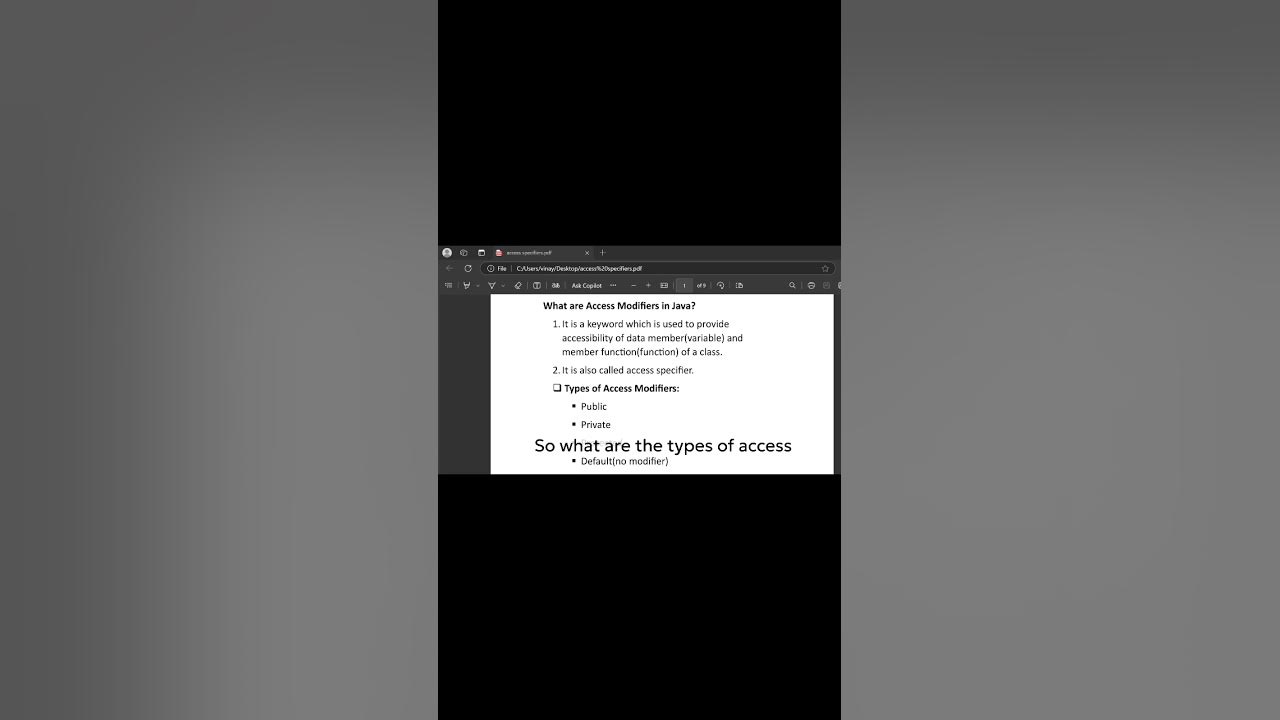 Access Modifiers in Java | Types of Access Modifiers | Core Java ...
