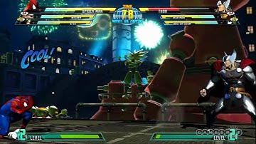 Marvel vs. Capcom 3: Fate of Two Worlds Character Moves Demo: Spider-man