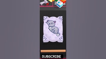 Sponge art game level 16#cat #shorts #gaming #100kview