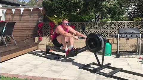 Chris Scott: Concept 2 Indoor Rowing 100m Sliders World Record. 12.5 sec. 1:02.5/500m