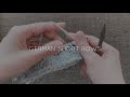[Yucca] German Short Rows / ドイツ式引き返し編み