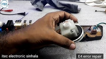 Singer washing machine pcb repair tips - E4 error