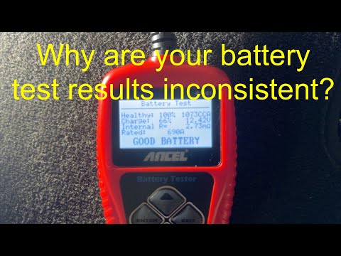 Car Battery Tester Readings