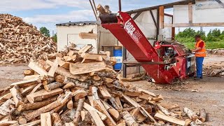 World&#39;s Fastest Huge Firewood Processor Ever - Incredible Biggest Wood Cutting Log Splitter Machines