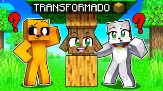 El MEJOR ESCONDITE TRANSFORMADOS en BLOQUES en Minecraft 😂  PELICULA COMPLETA