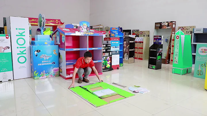 How to install cardboard floor display?