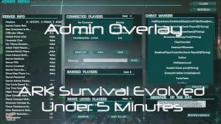 Admin Manager [How to Use Admin GUI] [ARK Survival Evolved]