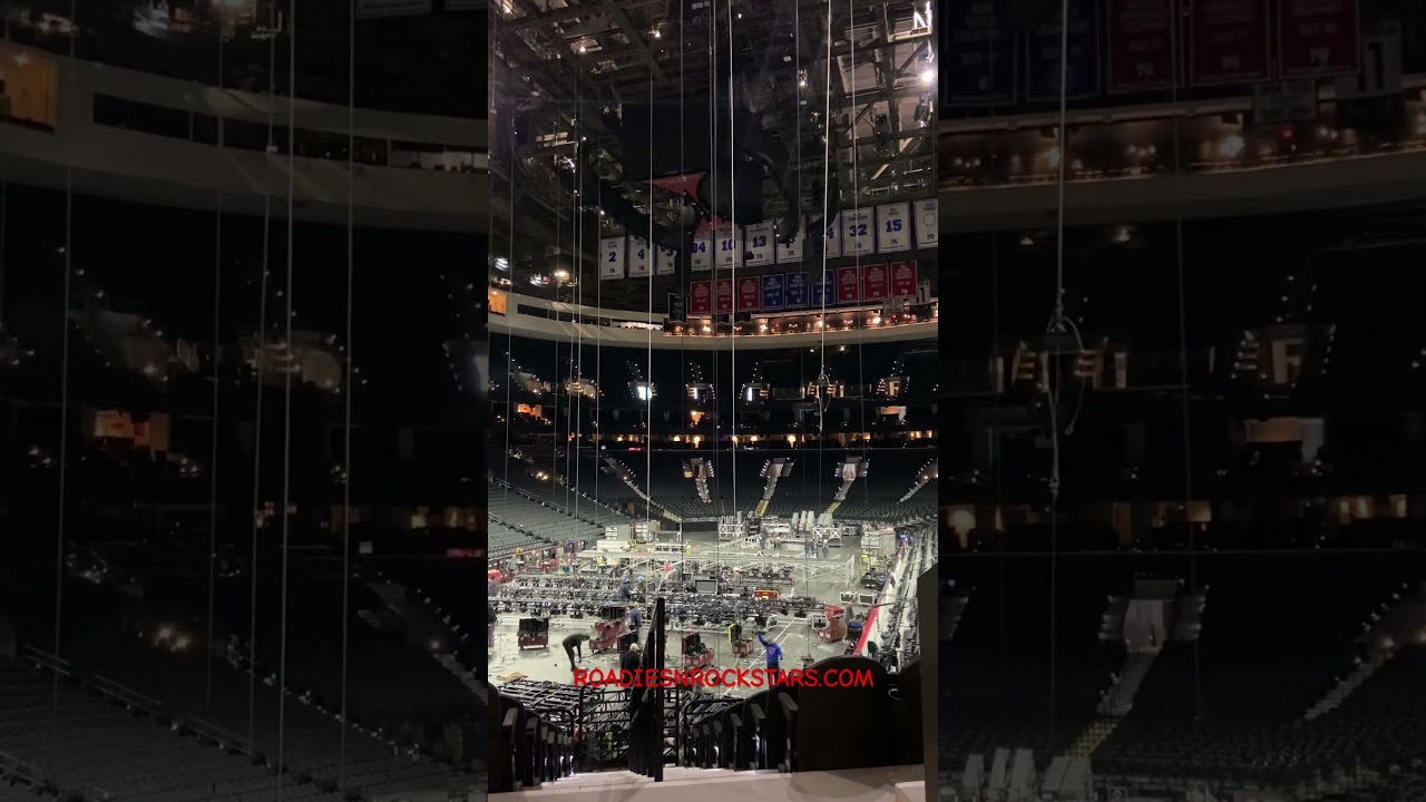 Early morning rigging.  