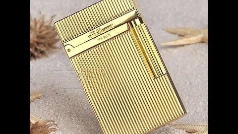 Bật lửa Dupont kẻ dọc màu vàng D68V | Deva.vn | Giá 750.000 Đ