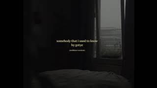 Somebody That I Used To Know (Ambient Version)
