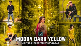 Moody Dark Yellow Preset - Lightroom Mobile Free Preset | Dark Yellow Preset | Moody Yellow Preset screenshot 2