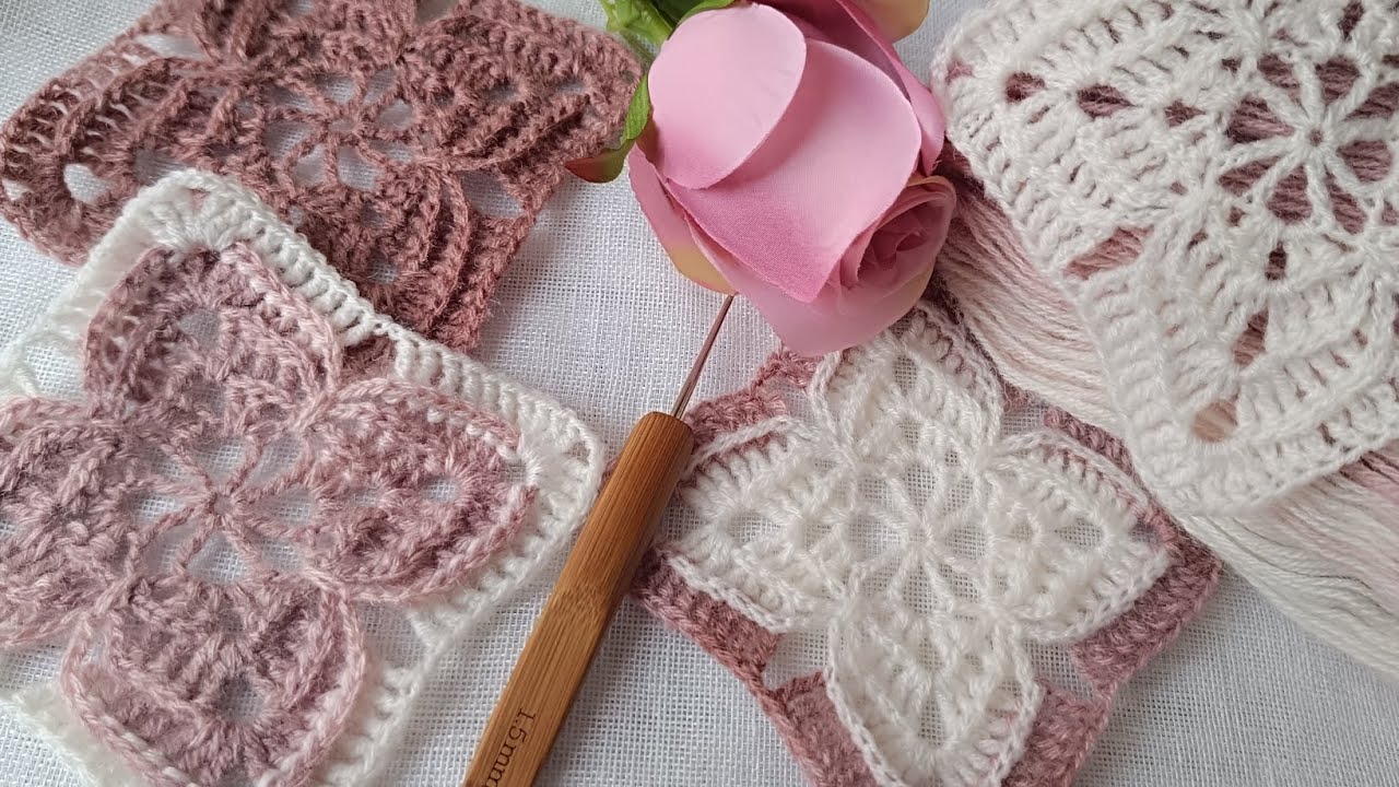 Textured Leaf Crochet Pattern In A Square 