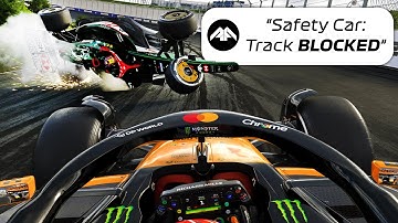 I survived a HUGE Pitlane Exit Crash! 2 DNFs & Safety Car Out! in F1 25 My Team