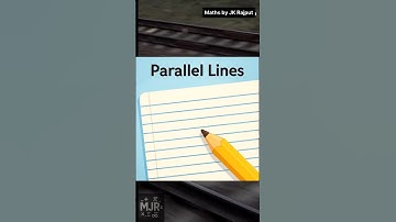 Understanding Parallel and intersecting lines using animation and daily life examples. #animation