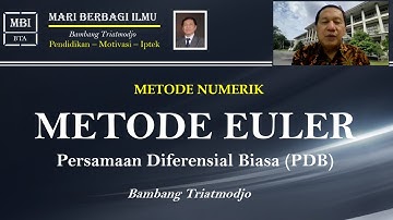 Metode Euler - Prof. Dr. Ir. Bambang Triatmodjo, DEA