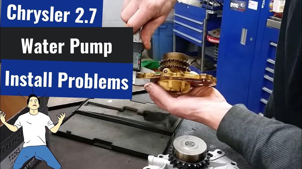 Chrysler 2.7L Water Pump Installation Problems - YouTube