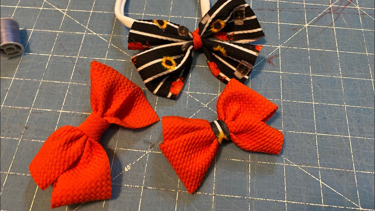 No sew pinwheel bow YouTube