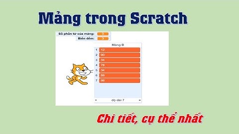 Xuất mảng trong Scratch | Lập trình Scratch 3.0