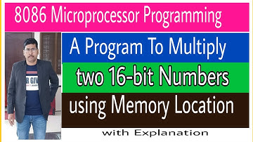 8086 Program To Multiply two 16-bit Numbers using memory locations
