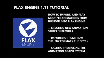 Flax Engine 1.11 Tutorial // importing multiple animations, and calling them from the graph system
