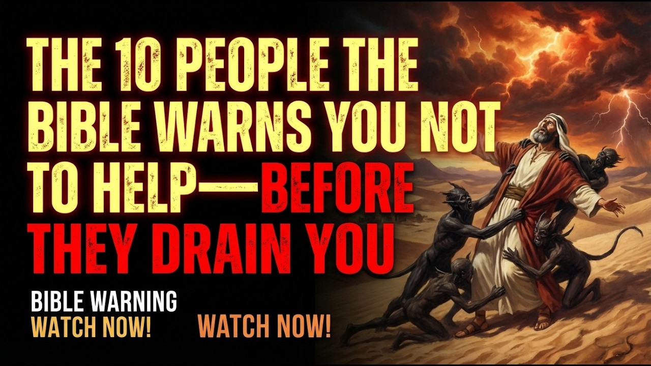The 10 People the Bible Warns You Not to Help - Before They Drain You | Pure Bible Truth