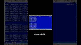 Car driving program using computer graphics  💻   ...... #programming #code ......