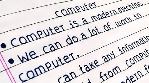 10 lines on computer in english  | essay on computer  | 10 lines essay on computer |