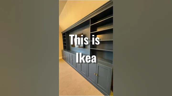 Using Ikea to make built-ins! #ikea #diy #shorts