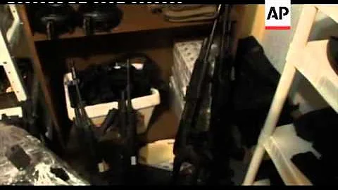 Police discover arsenal containing grenades and high-powered weapons