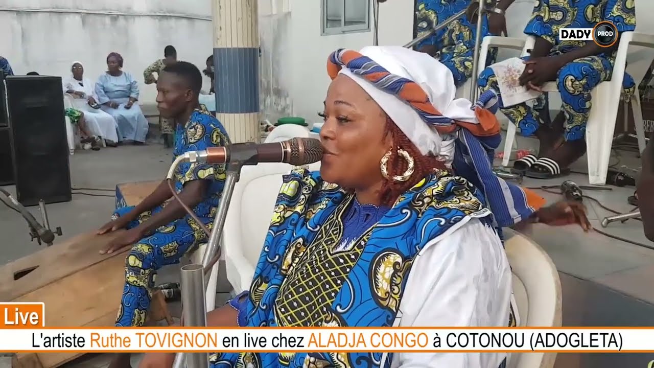RUTH TOVIGNON en Live chez ALADJAH CONGO à Cotonou Adogleta