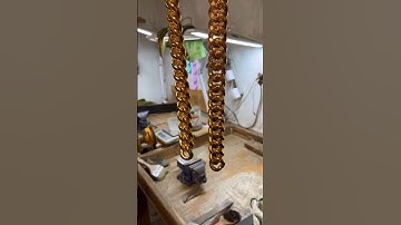 Making of a Cuban Link Chain ✨🔥#cubanlink #jewelry #gold #miami