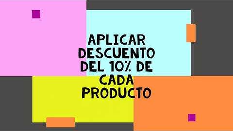 Algoritmo PSeInt - Aplicar descuento del 10% a cada producto