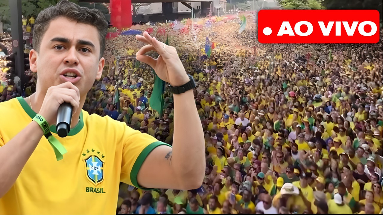 MANIFESTAÇÃO 01/03 AV PAULISTA AO VIVO - NIKOLAS FERREIRA