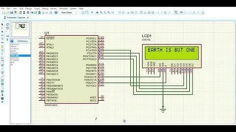 LCD(16X2) IN 4BIT MODE USING AVR ATmega32 in Assembly.(Code is in Desription).