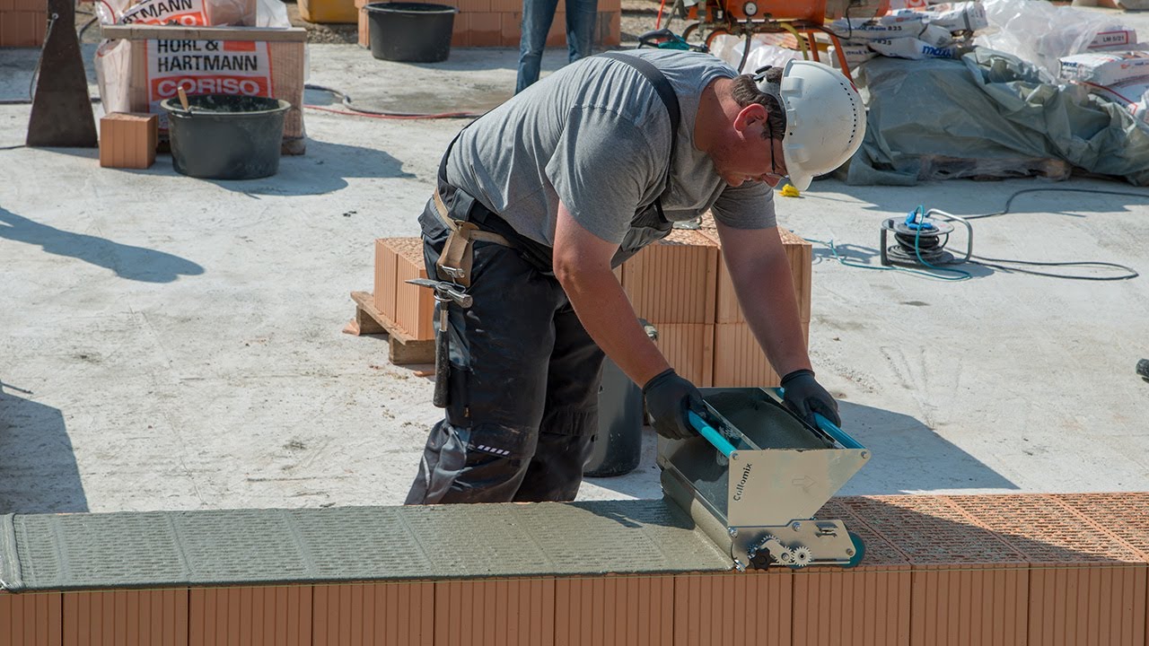 Richtig Mauern mit dem Mörtelschlitten