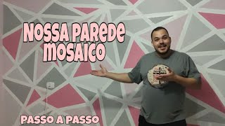 Parede Mosaico - Gastando pouco Passo a passo