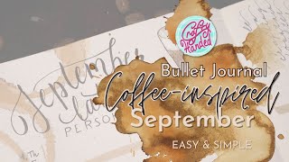 SEPTEMBER Bullet Journal Setup - Coffee Series