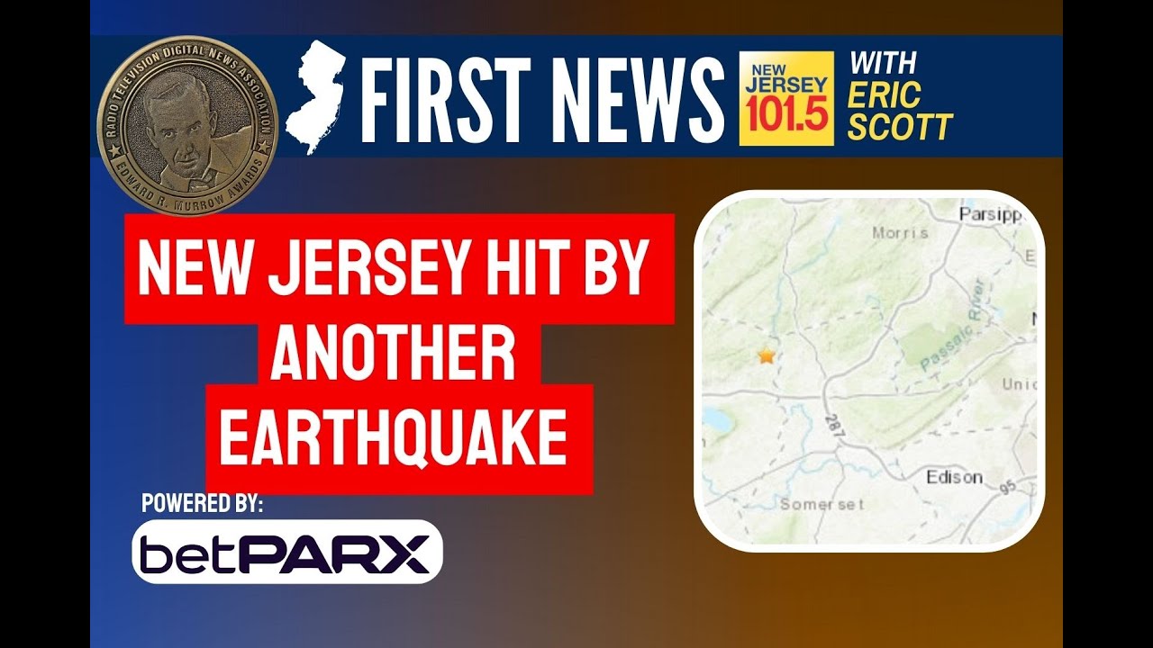 New Jersey hit by another earthquake - YouTube